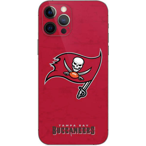 NFL Tampa Bay Buccaneers Distressed iPhone 12 Pro Skin