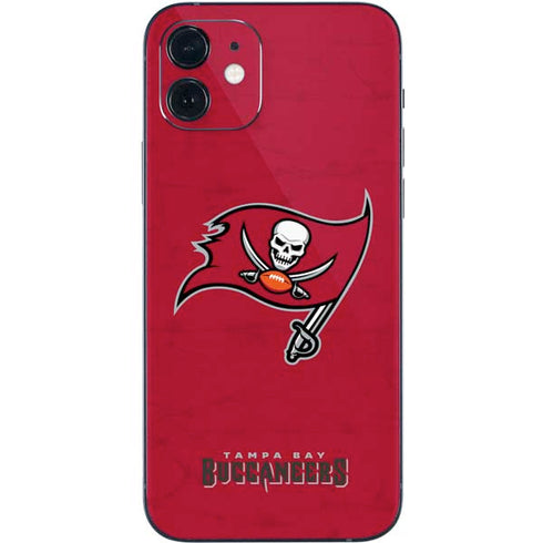 NFL Tampa Bay Buccaneers Distressed iPhone 12 Skin