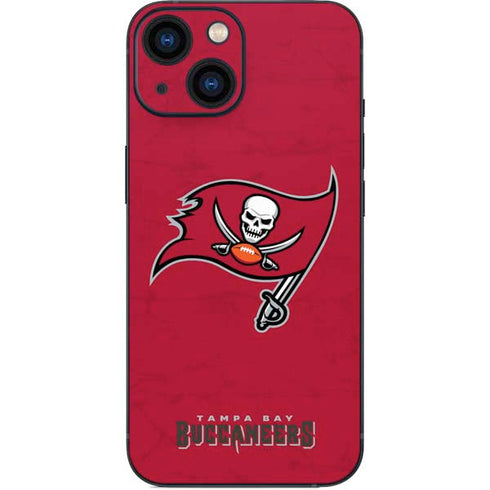 NFL Tampa Bay Buccaneers Distressed iPhone 13 Mini Skin