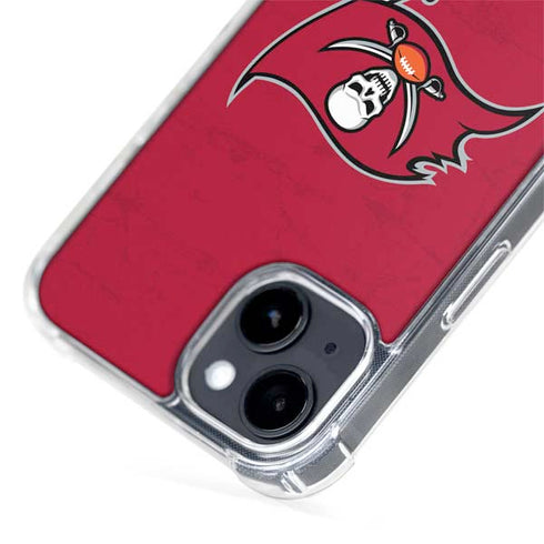 NFL Tampa Bay Buccaneers Distressed iPhone 15 Plus MagSafe Case