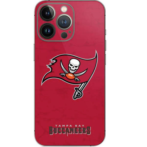 NFL Tampa Bay Buccaneers Distressed iPhone 15 Pro Skin