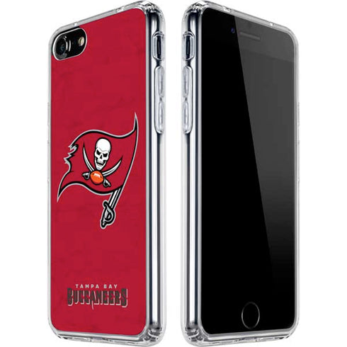 NFL Tampa Bay Buccaneers Distressed iPhone SE (2nd & 3rd Gen) Clear Case