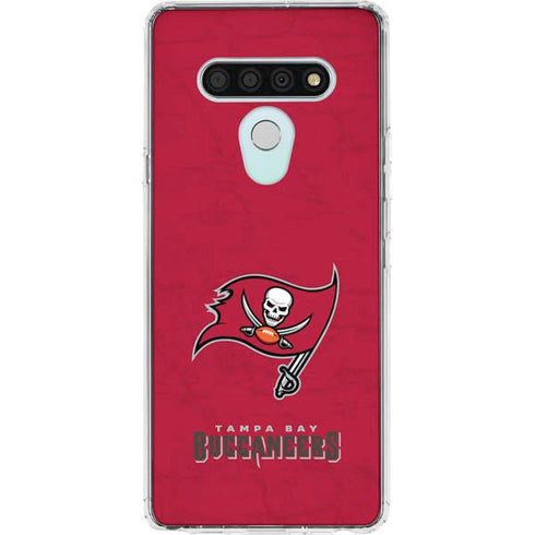 NFL Tampa Bay Buccaneers Distressed LG Stylo 6 Clear Case