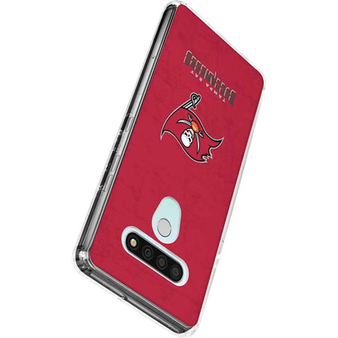 NFL Tampa Bay Buccaneers Distressed LG Stylo 6 Clear Case