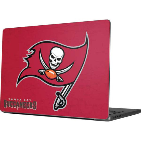 NFL Tampa Bay Buccaneers Distressed MacBook Pro 14in (2021-24) Skin