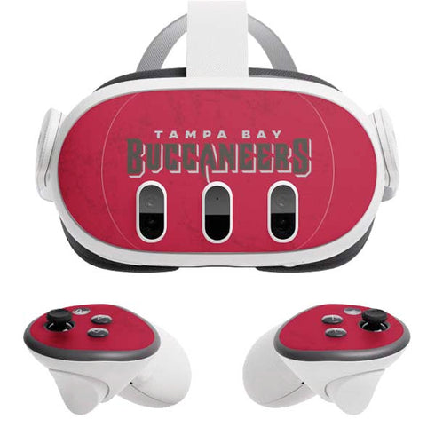 NFL Tampa Bay Buccaneers Distressed Meta Quest 3 Skin