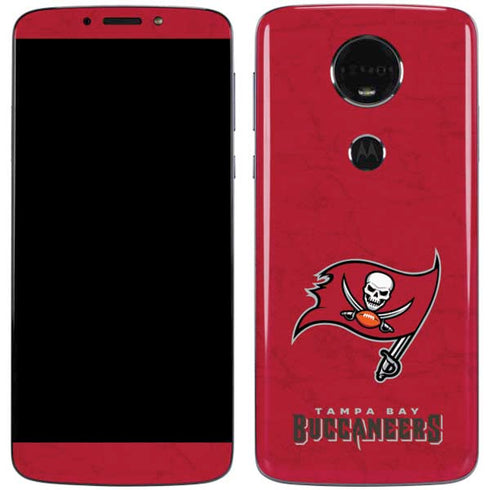 NFL Tampa Bay Buccaneers Distressed Moto E5 Plus Skin