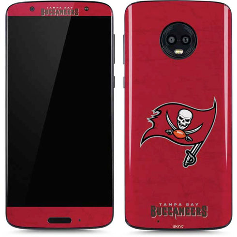 NFL Tampa Bay Buccaneers Distressed Moto G6 Skin