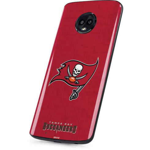 NFL Tampa Bay Buccaneers Distressed Moto G6 Skin