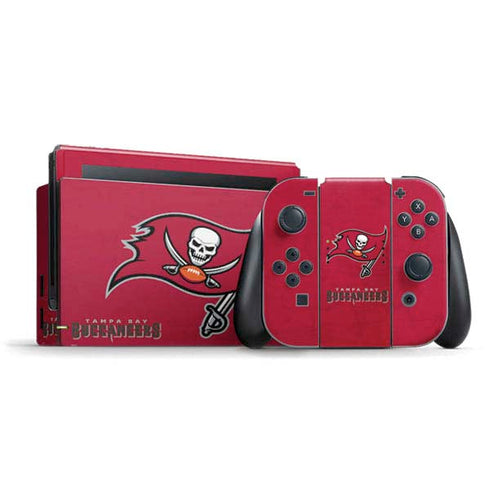 NFL Tampa Bay Buccaneers Distressed Nintendo Switch Bundle Skin