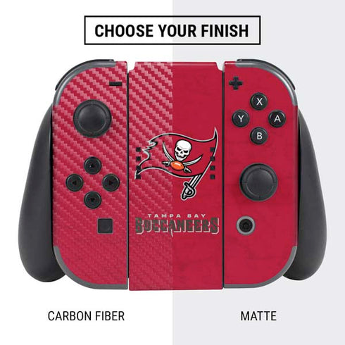 NFL Tampa Bay Buccaneers Distressed Nintendo Switch Bundle Skin