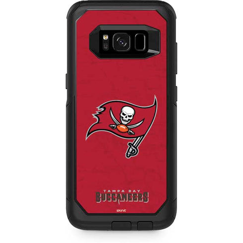 NFL Tampa Bay Buccaneers Distressed Otterbox Commuter Galaxy Skin