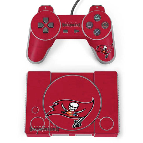 NFL Tampa Bay Buccaneers Distressed PlayStation Classic Bundle Skin
