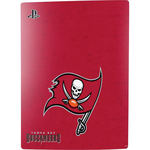 NFL Tampa Bay Buccaneers Distressed PS5 Bundle Skin