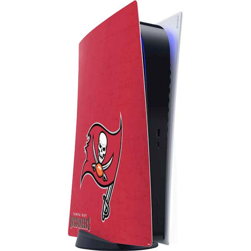 NFL Tampa Bay Buccaneers Distressed PS5 Digital Edition Console Skin
