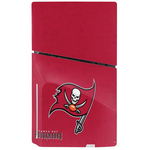 NFL Tampa Bay Buccaneers Distressed PS5 Slim Disk Bundle Skin