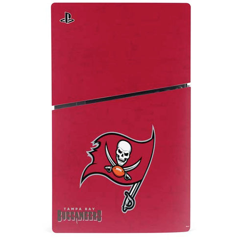 NFL Tampa Bay Buccaneers Distressed PS5 Slim Digital Edition Bundle Skin