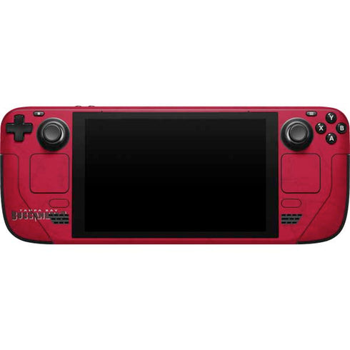 NFL Tampa Bay Buccaneers Distressed Steam Deck Handheld Gaming Computer Skin