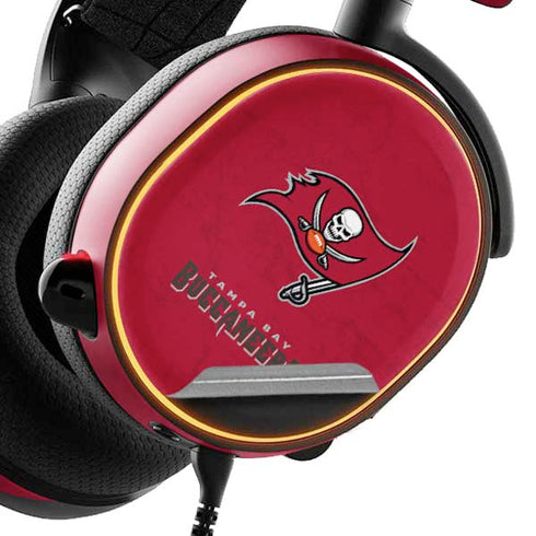 NFL Tampa Bay Buccaneers Distressed SteelSeries Arctis 5 Skin