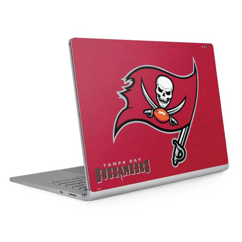 NFL Tampa Bay Buccaneers Distressed Surface Book 2 13.5in Skin
