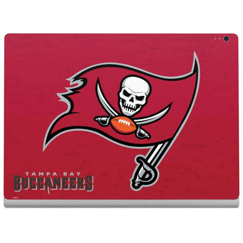 NFL Tampa Bay Buccaneers Distressed Surface Book 2 13.5in Skin