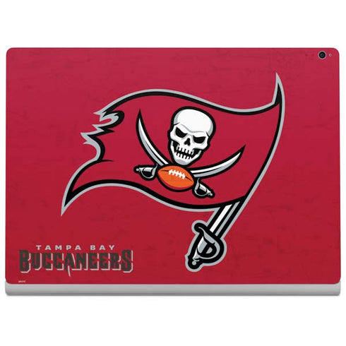 NFL Tampa Bay Buccaneers Distressed Surface Book 2 15in Skin