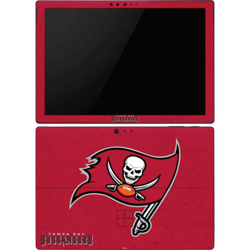 NFL Tampa Bay Buccaneers Distressed Surface Pro 6 Skin