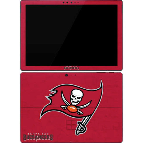 NFL Tampa Bay Buccaneers Distressed Surface Pro 7 Skin