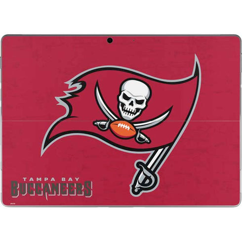 NFL Tampa Bay Buccaneers Distressed Surface Pro 8 Skin