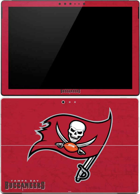 NFL Tampa Bay Buccaneers Distressed Surface Pro (2017) Skin