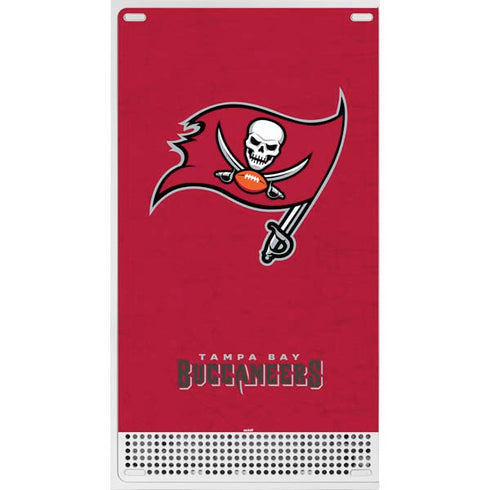 NFL Tampa Bay Buccaneers Distressed Xbox Series S Console Skin