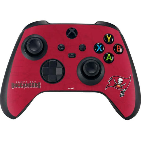 NFL Tampa Bay Buccaneers Distressed Xbox Series X Controller Skin