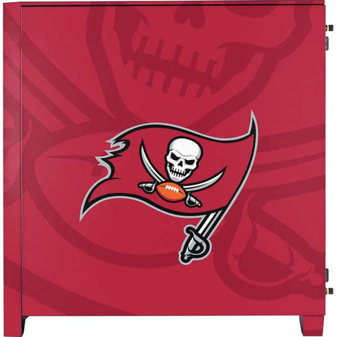 NFL Tampa Bay Buccaneers Double Vision Corsair 4000D Tempered Glass Mid-Tower ATX Case Skin