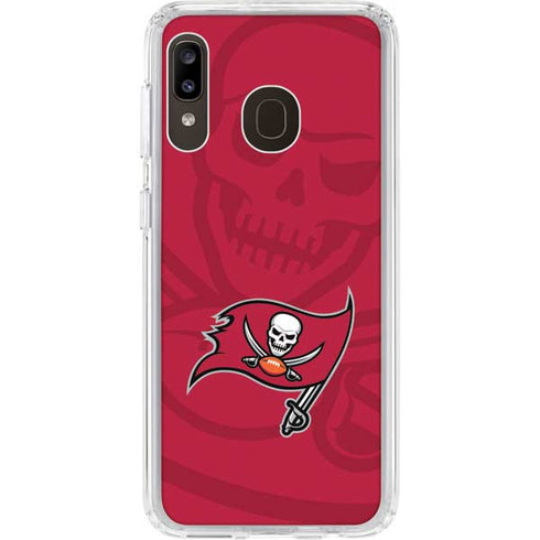 NFL Tampa Bay Buccaneers Double Vision Galaxy A20 Clear Case