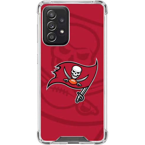 NFL Tampa Bay Buccaneers Double Vision Galaxy A52 5G Clear Case