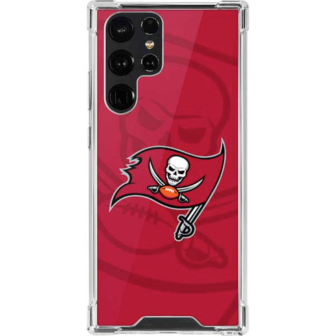 NFL Tampa Bay Buccaneers Double Vision Galaxy S22 Ultra Clear Case