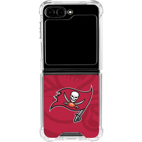 NFL Tampa Bay Buccaneers Double Vision Galaxy Z Flip5 5G Clear Case