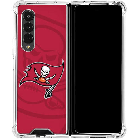 NFL Tampa Bay Buccaneers Double Vision Galaxy Z Fold4 5G Clear Case