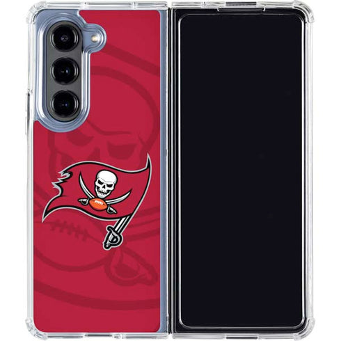NFL Tampa Bay Buccaneers Double Vision Galaxy Z Fold5 5G Clear Case