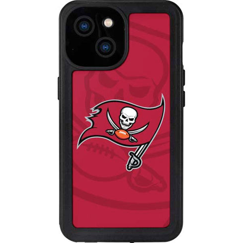 NFL Tampa Bay Buccaneers Double Vision iPhone 13 Mini Waterproof Case