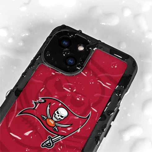 NFL Tampa Bay Buccaneers Double Vision iPhone 13 Mini Waterproof Case