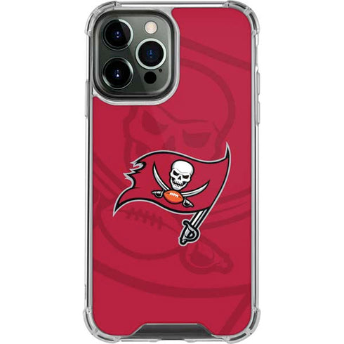 NFL Tampa Bay Buccaneers Double Vision iPhone 15 Pro Max Clear Case