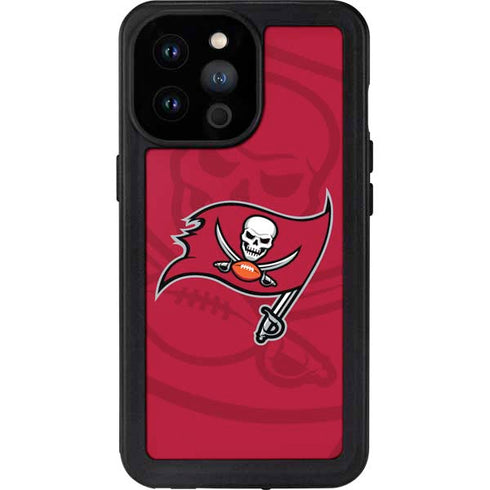 NFL Tampa Bay Buccaneers Double Vision iPhone 14 Pro Max Waterproof Case