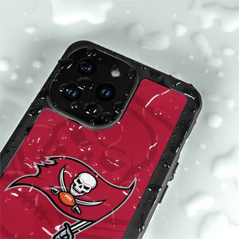 NFL Tampa Bay Buccaneers Double Vision iPhone 14 Pro Max Waterproof Case