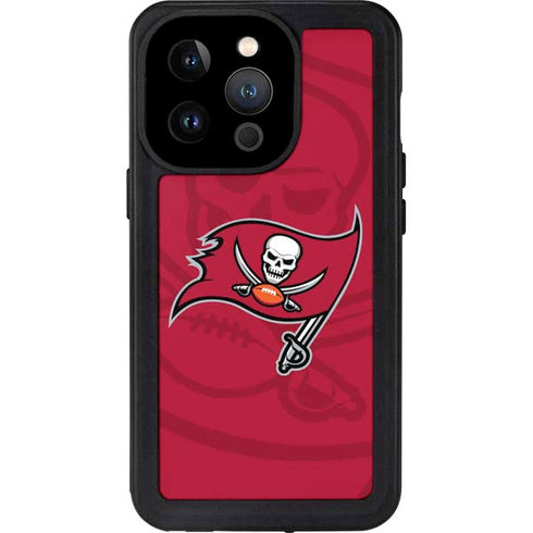 NFL Tampa Bay Buccaneers Double Vision iPhone 14 Pro Waterproof Case