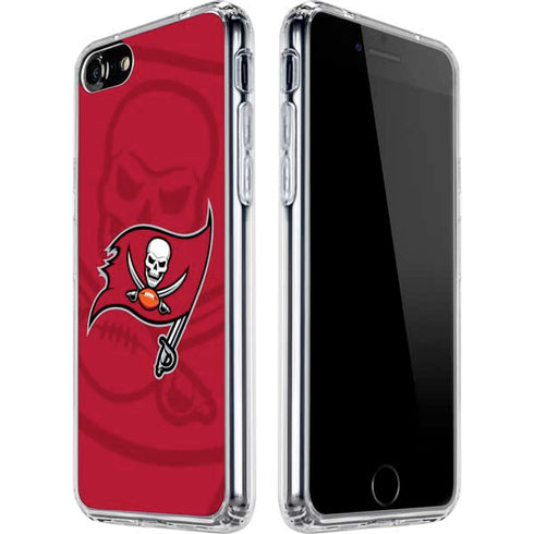 NFL Tampa Bay Buccaneers Double Vision iPhone SE (2nd & 3rd Gen) Clear Case
