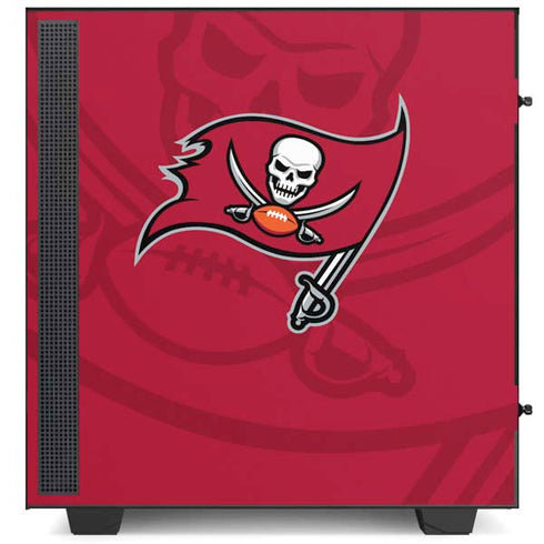 NFL Tampa Bay Buccaneers Double Vision NZXT H510 Compact ATX Mid-Tower Case Skin