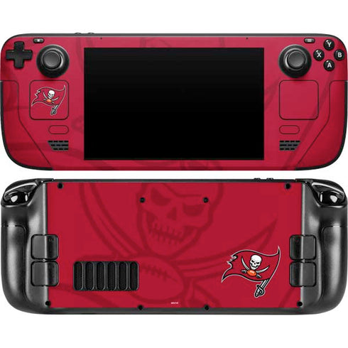NFL Tampa Bay Buccaneers Double Vision Steam Deck Handheld Gaming Computer Skin