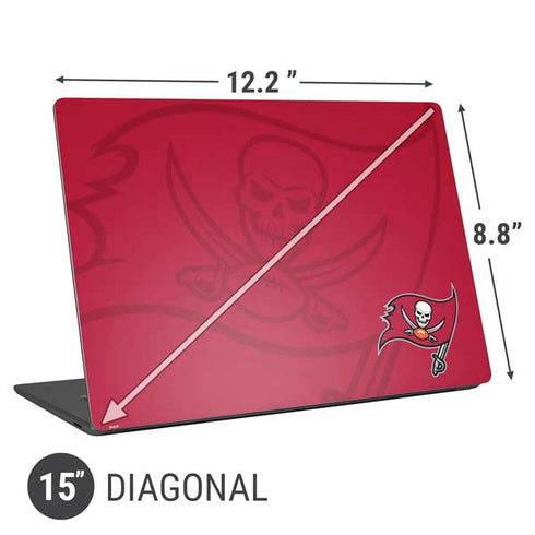 NFL Tampa Bay Buccaneers Double Vision Universal Laptop 15in (12.2 x 8.8in) Skin