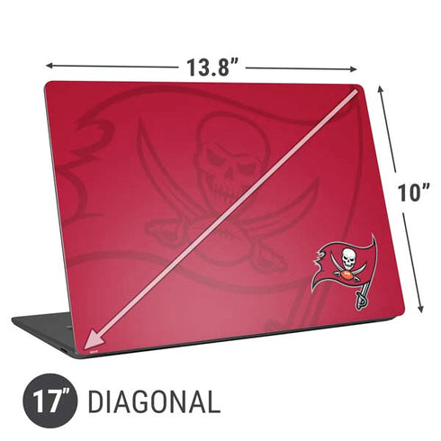 NFL Tampa Bay Buccaneers Double Vision Universal Laptop 17in (13.8 x 10in) Skin